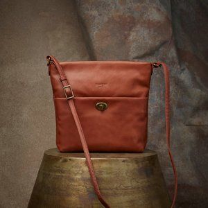 NWT- Tanya Bucket Crossbody in Cognac